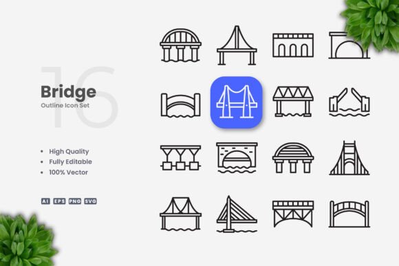 Bridge Icons: The Power of Simple and Clean Design for Modern Creatives