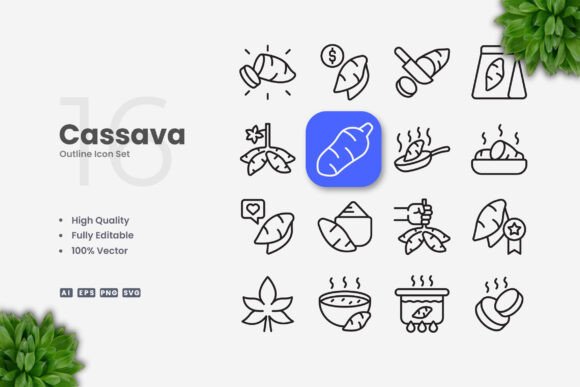 Cassava Icons: The Power of Simple and Clean Design for Modern Projects