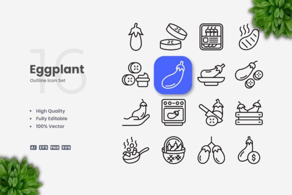 Eggplant Icons: A Versatile Design Solution for Modern Projects