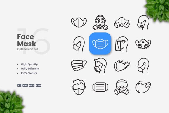 Face Mask Icons: A Versatile Design Solution for Modern Projects