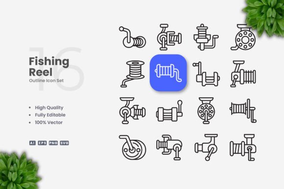 Fishing Reel Icons