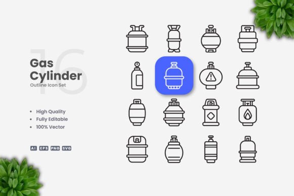 Gas Cylinder Icons: A Versatile Design Solution