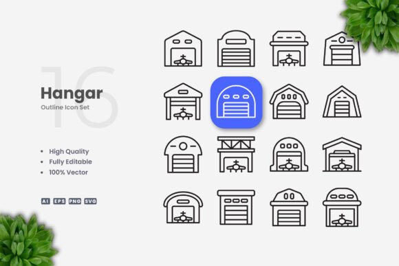 Hangar Icons: Simple, Clean Design for Every Need