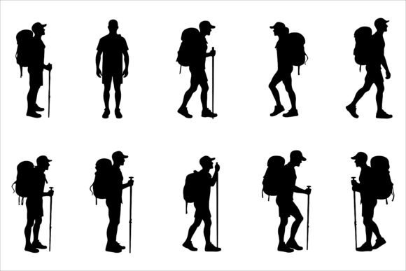 Hiking Essentials Vector Graphics Set: A Strategic Tool for Outdoor Creativity and Branding