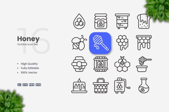 Honey Icons: Simple, Clean, and Versatile
