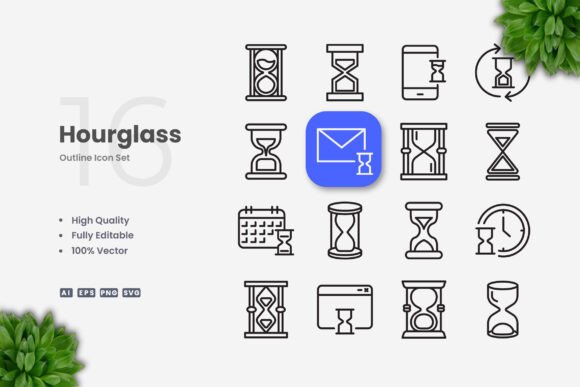 Hourglass Icons: Simple, Clean, and Versatile
