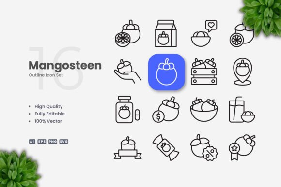 Mangosteen Icons: Simple and Clean Design for Every Project