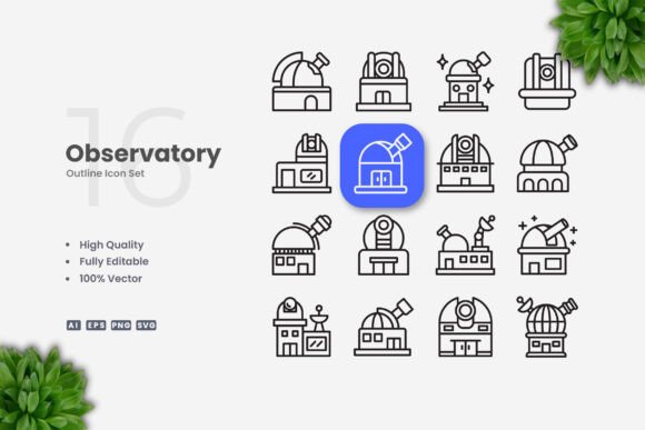 Observatory Icons: A Versatile Tool for Modern Designers
