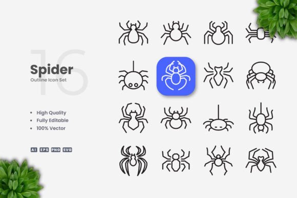Spider Icons: The Power of Simple and Clean Design for Modern Creatives