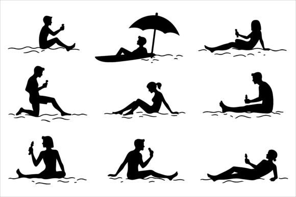 Summer Beach Vector Silhouette Bundle: A Versatile Resource for Creative and Business Needs